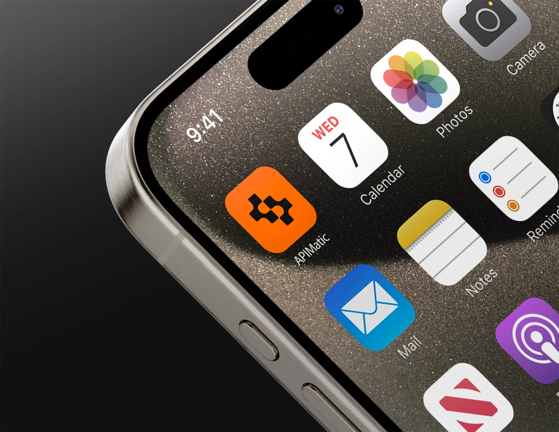 APIMatic app icon on an iPhone home screen