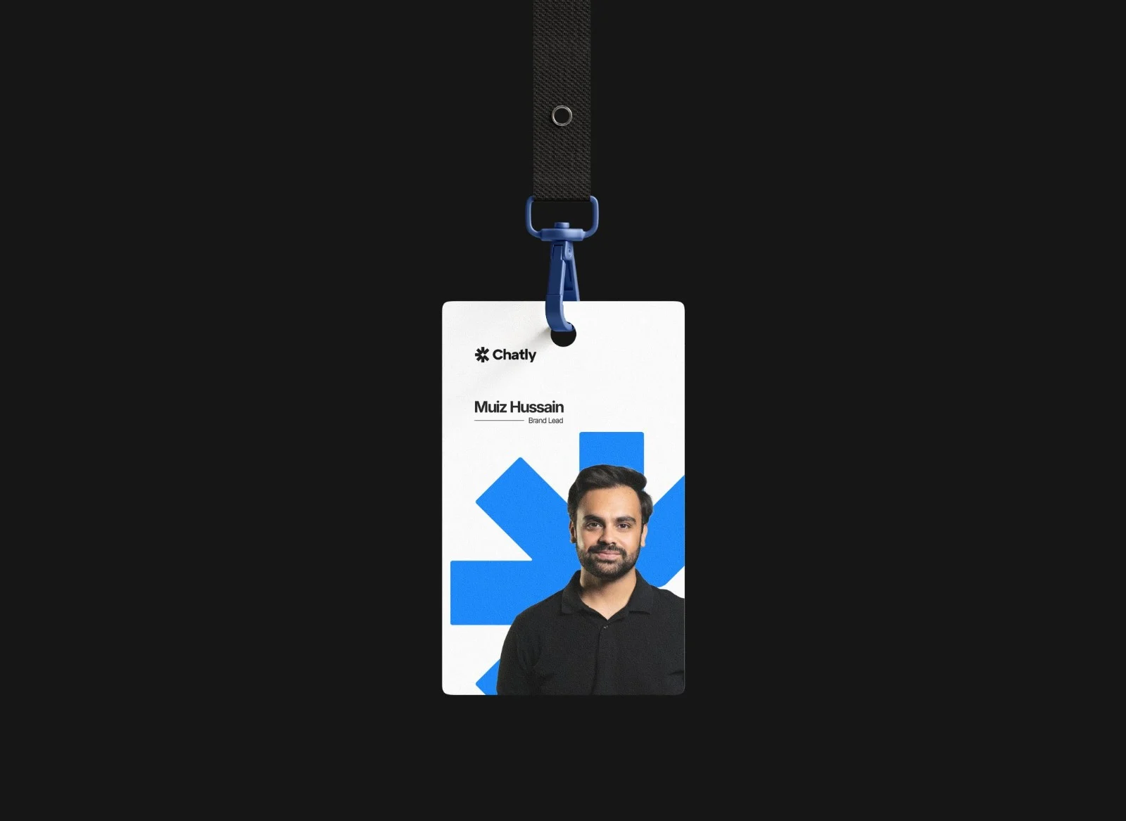 Chatly lanyard and ID badge
