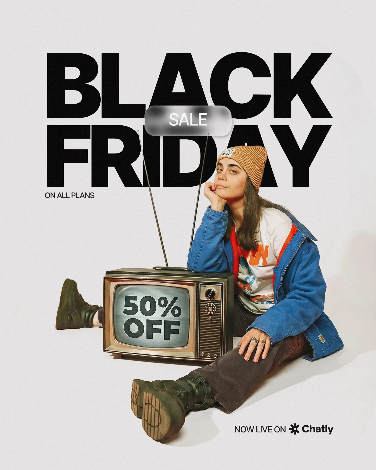Chatly social post — Black Friday sale