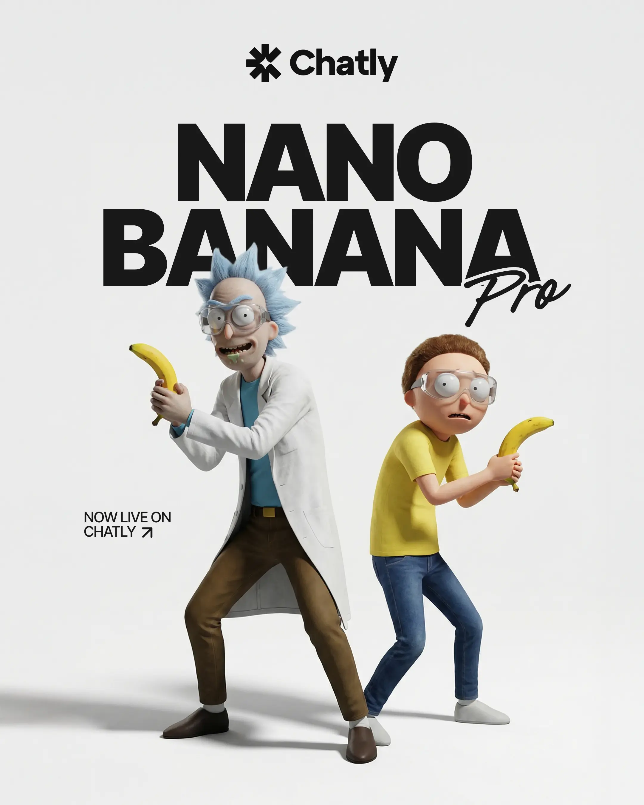 Chatly social post — Nano Banana Pro launch