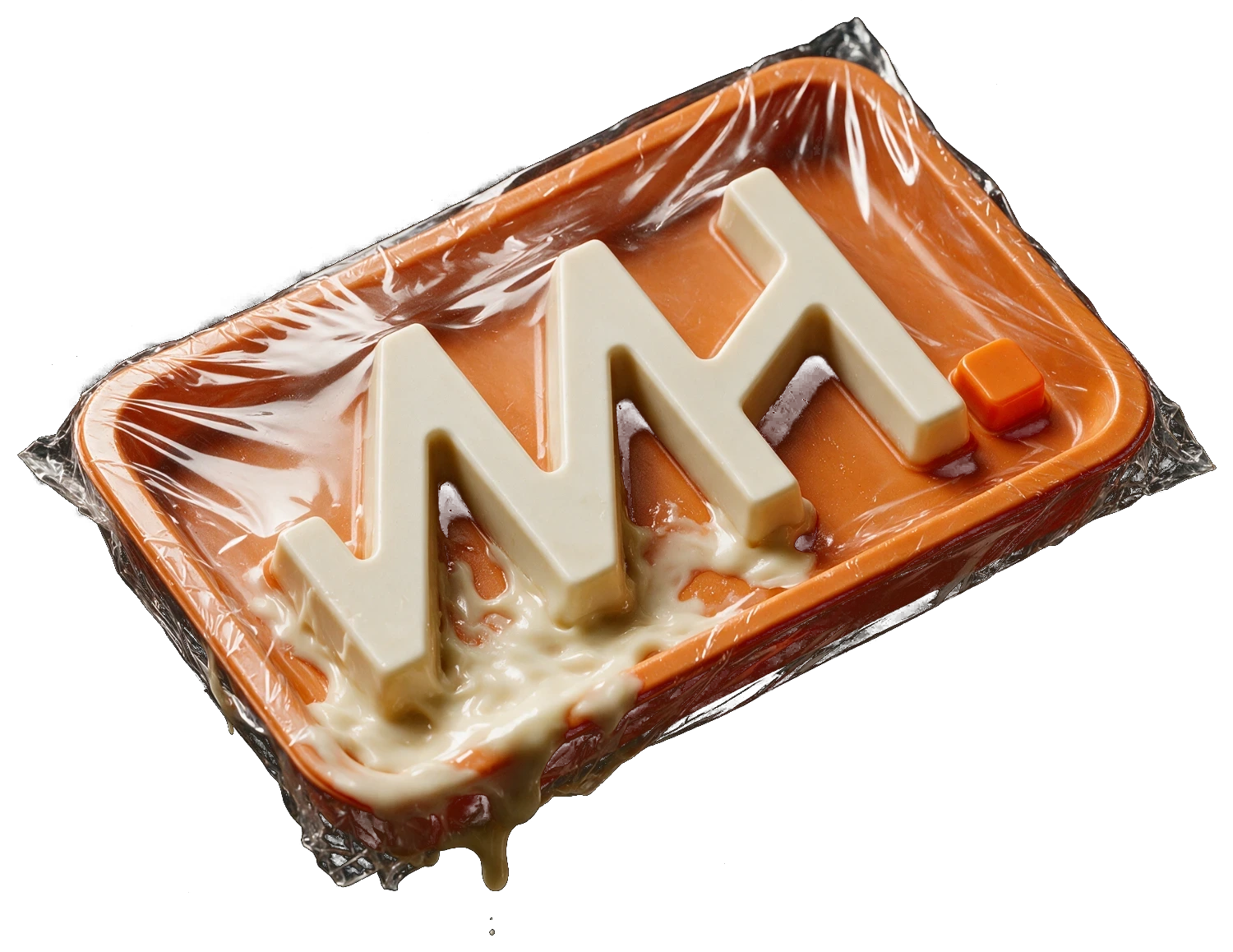 Hot n Fresh — MH monogram moulded in a shrink-wrapped tray