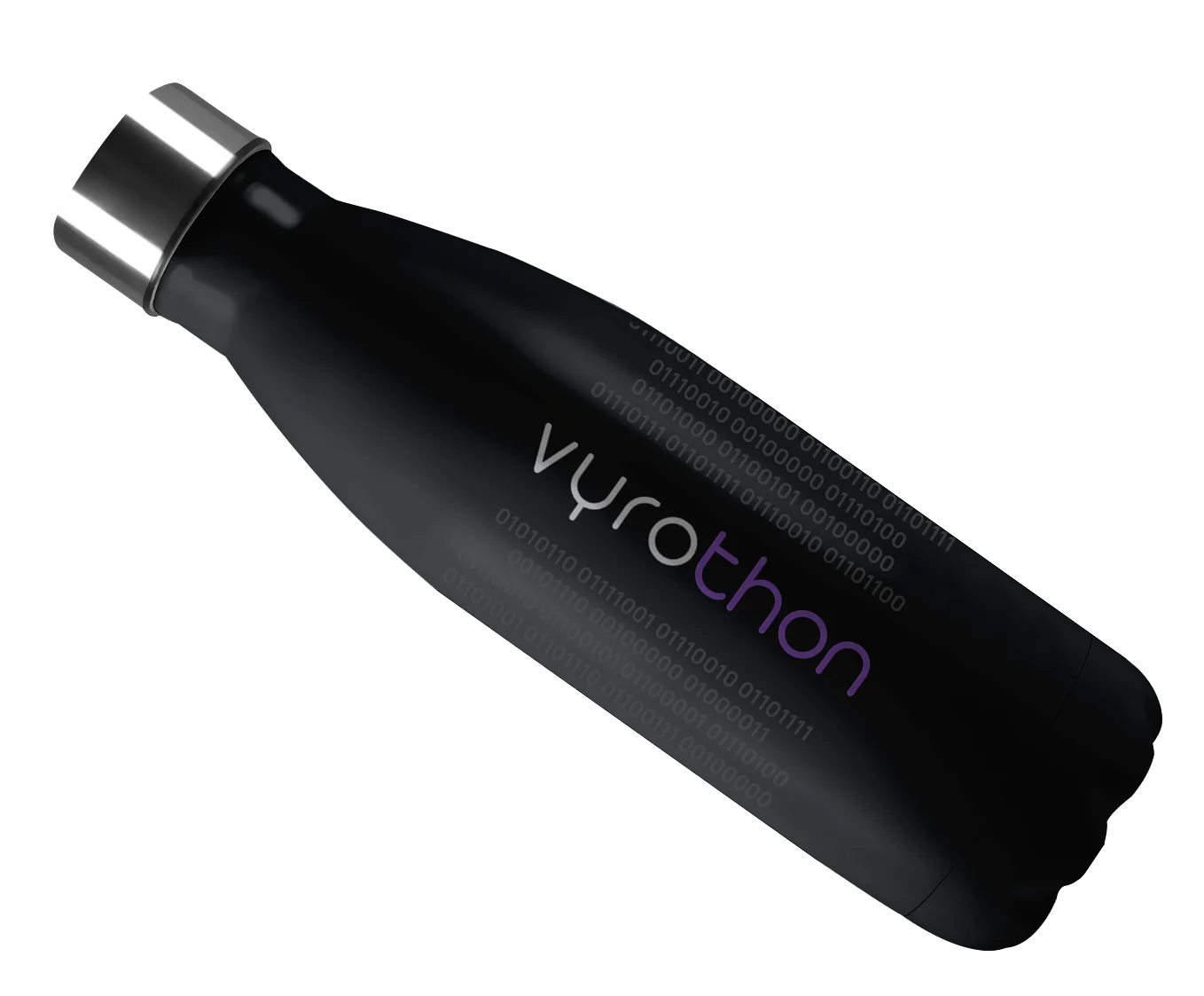 Vyrothon insulated bottle with the binary wrap